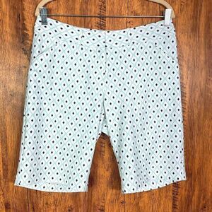 Peter Millar Wicking Performance Golf Polyester Stretch Bermuda Shorts, size 8